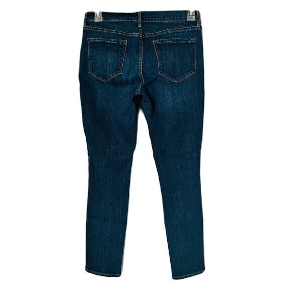 Old Navy Jeans Women 6 Short Blue Curvy Profile Mid Rise MediumWash Preppy Comfy - Picture 2 of 15